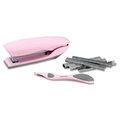 Coolcrafts Velvet Touch No-Jam Stapler; 20-Sheet Capacity; Pink CO183918